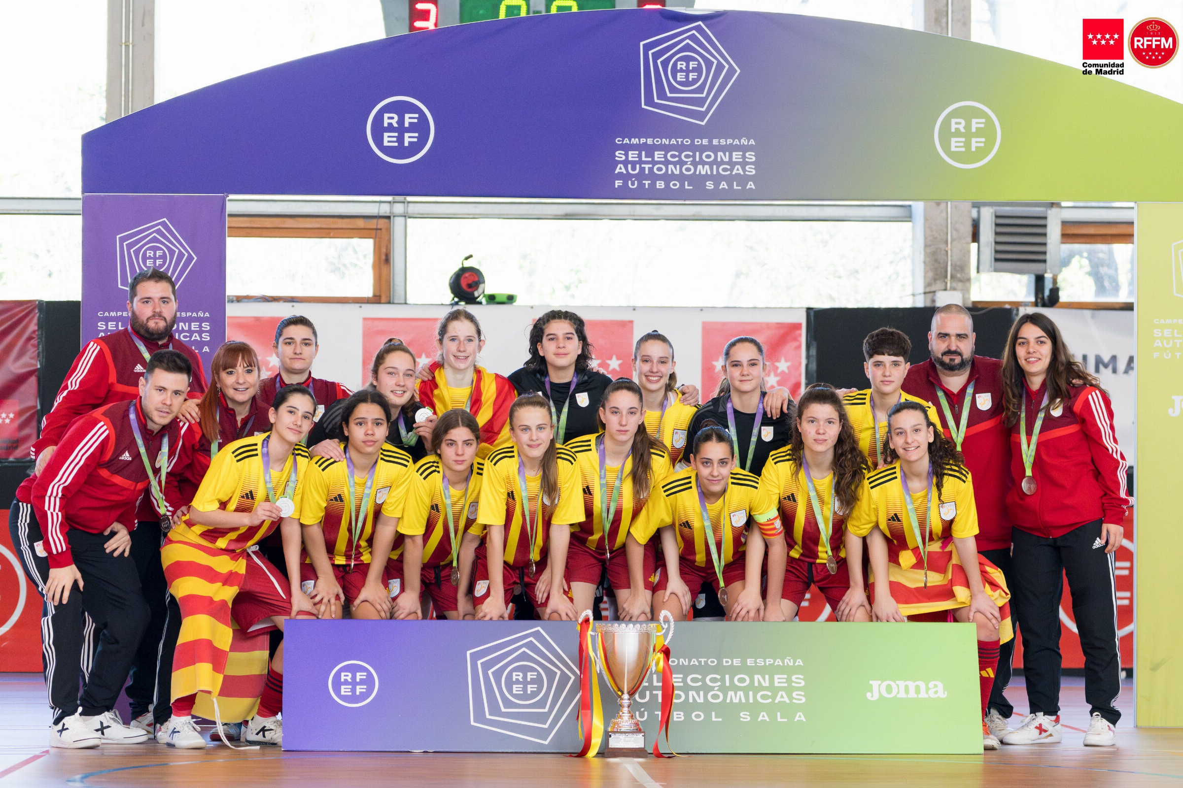 Cataluña, campeona de España de Selecciones Autonómicas de Fútbol Sala Femenino en Categorías Sub-19