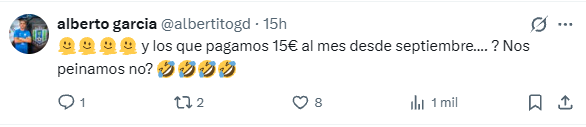 Alberto, cierre de Viña Albali Valdepeñas, respondió en X a la oferta de DAZN promocionada desde la RFEF